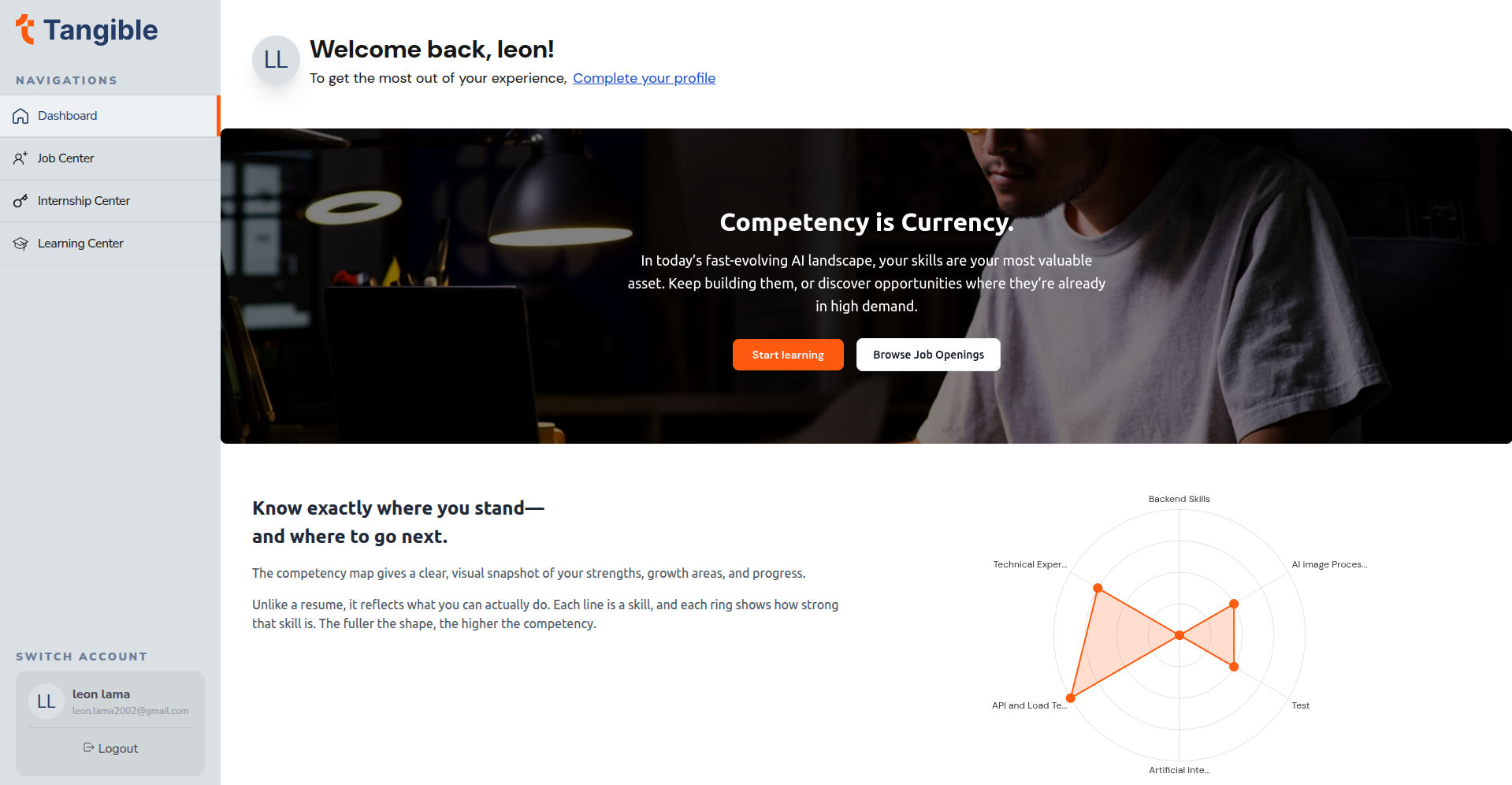 Tangible Careers - Webapp